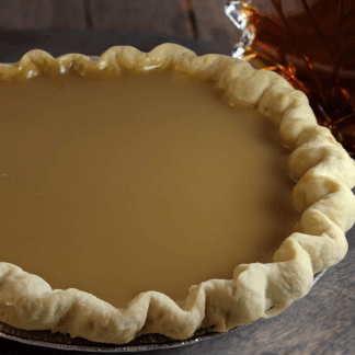 Tarte au sirop d'érable pur